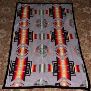 Native American print southwestern fleece throw Colorful Blanket 60” x 76”